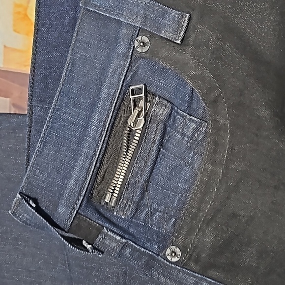 True Religion Rocco Slim Fit Blue & Black Jeans Size 38x34 - Picture 5 of 12